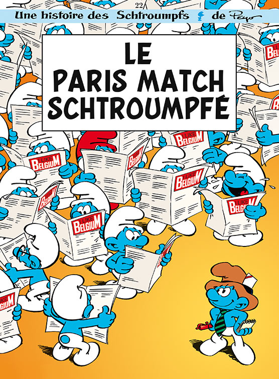 I Like Belgium : Le paris match schtroumpfé